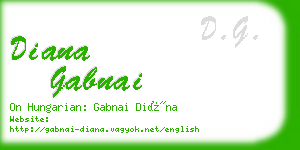 diana gabnai business card